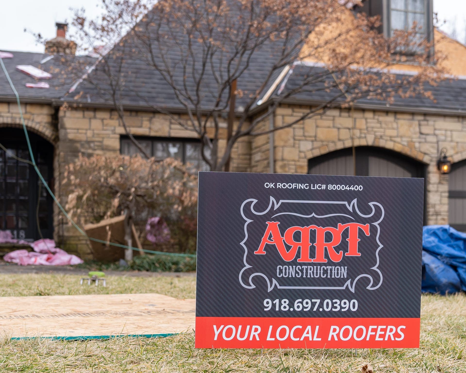 Midtown Tulsa project — completed roof